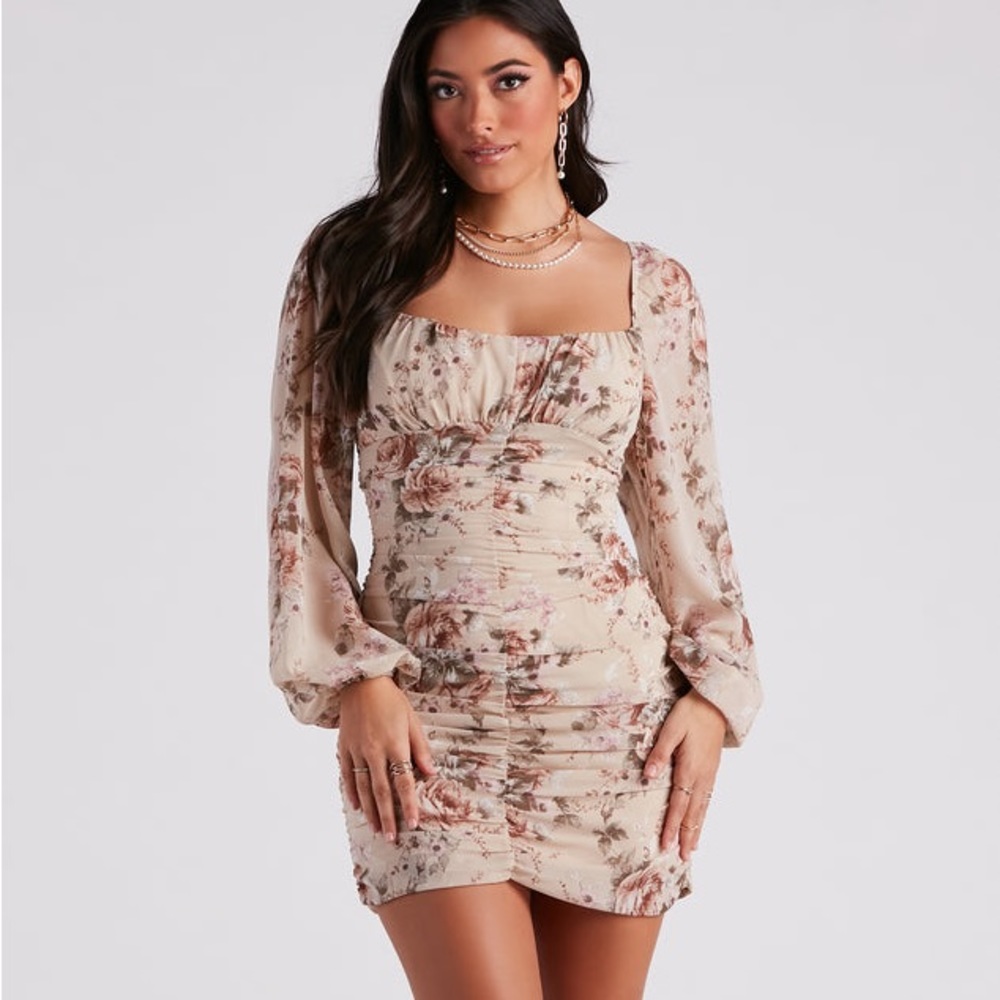 Windsor Effortless Beauty Floral Mini Dress.